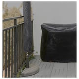 TOSTERÖ Parasol cover, black, 160 cm