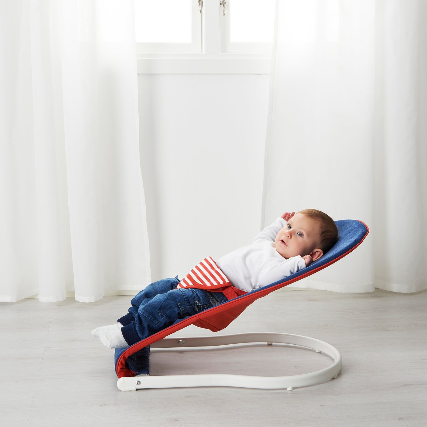 Tovig Baby Bouncer Blue Red Ikea