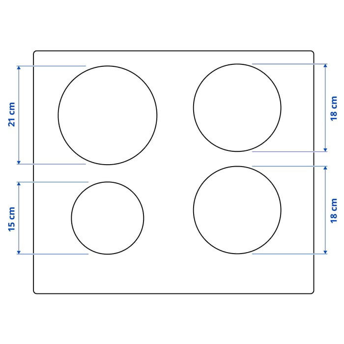 TREVLIG induction hob, IKEA 300 black, 59 cm IKEA