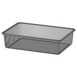 TROFAST Mesh storage box, dark grey, 42x30x10 cm