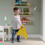 TROGEN Children's step stool, yellow, 40x38x33 cm