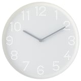 TROMMA Wall clock, white, 25 cm