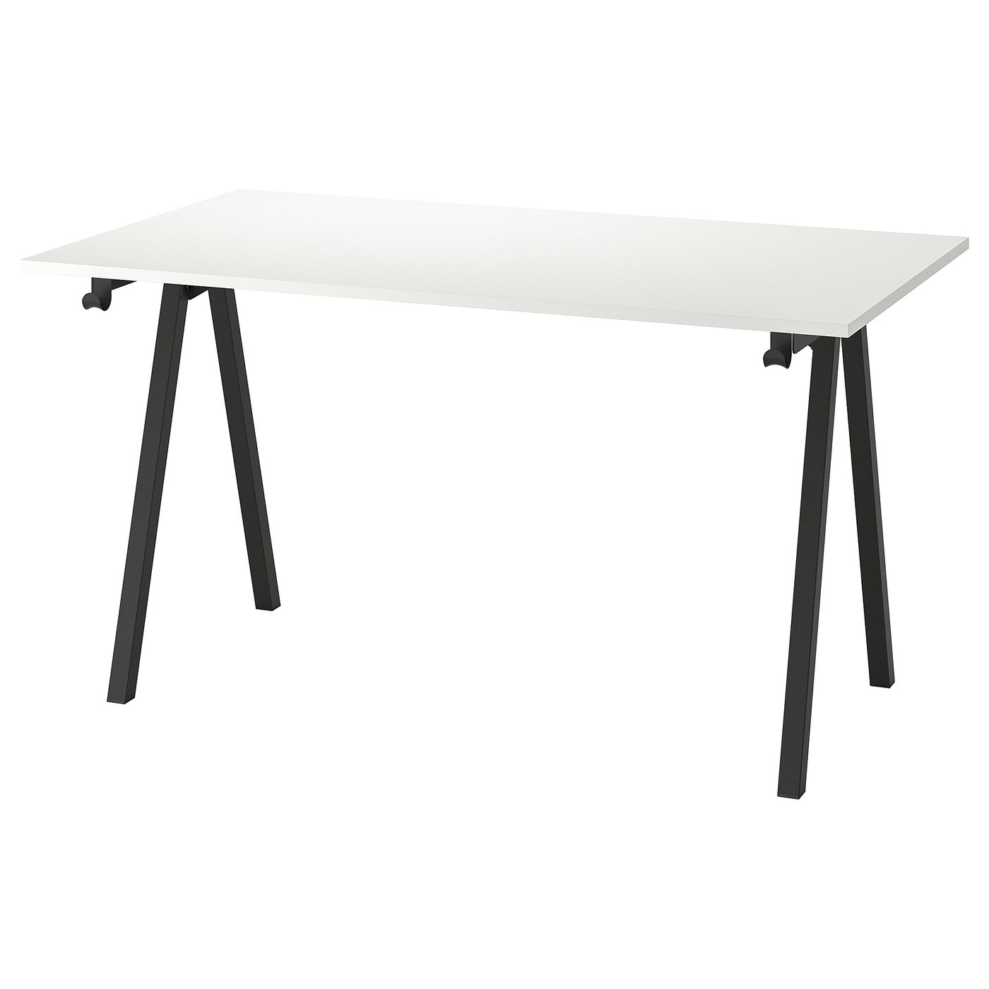 TROTTEN desk, white/anthracite, 140x80 cm IKEA
