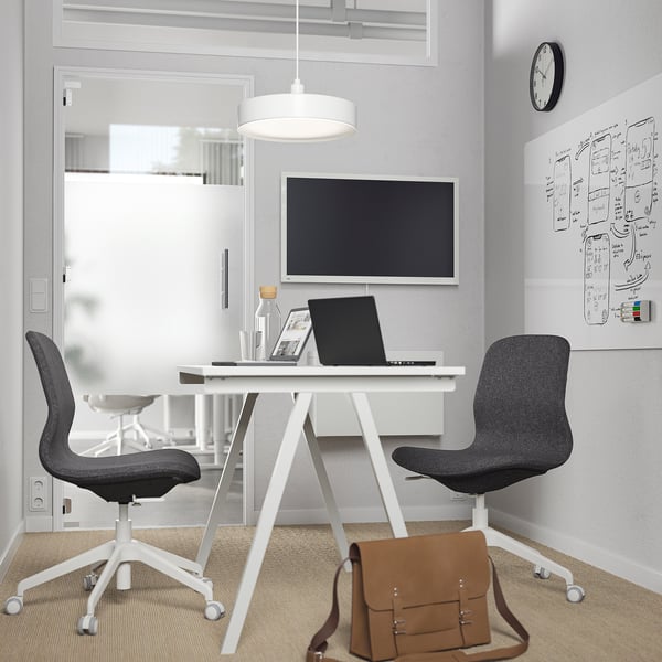 TROTTEN Desk, white, 120x70 cm