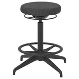 TROTTEN/LIDKULLEN Table and sit/stand support, white/dark grey