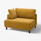 UPPÅKRA 1.5-seat module, with armrest left/Samsala yellow-brown