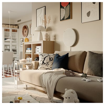 UPPÅKRA 3-seat modular sofa, Samsala yellow-brown