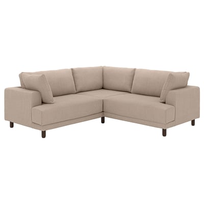 UPPÅKRA Modular corner sofa, 3-seat, Samsala grey-beige