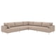 UPPÅKRA Modular corner sofa, 6 seat, Samsala grey-beige