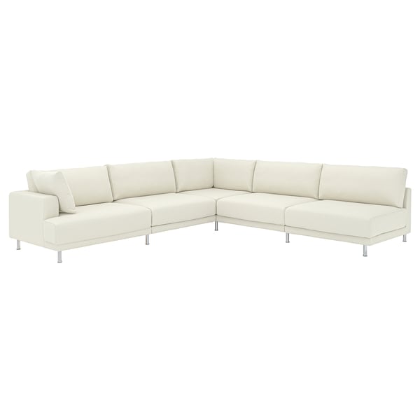 UPPÅKRA Modular corner sofa, 6 seat, with open end, right/Axvall off-white