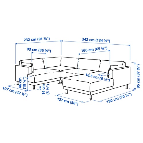 Illustration with measurements for the product: UPPÅKRA.