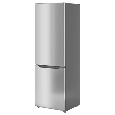 UPPKALLA Fridge/freezer, IKEA 300 freestanding/stainless steel colour, 216/95 l