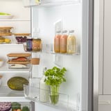 UPPKALLA Fridge/freezer, IKEA 300 freestanding/stainless steel colour, 216/95 l