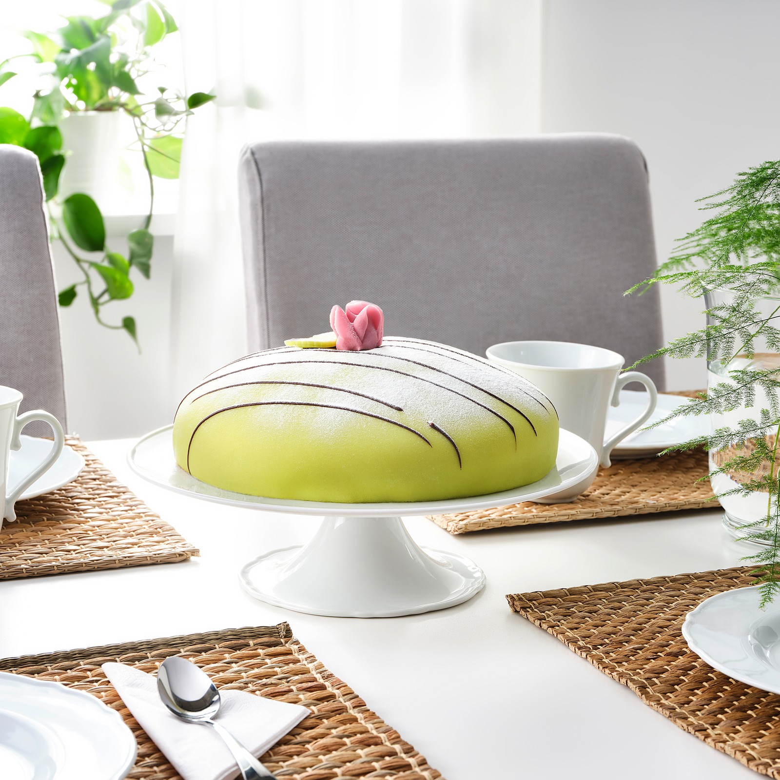 UPPLAGA Cake stand, white, 29 cm IKEA