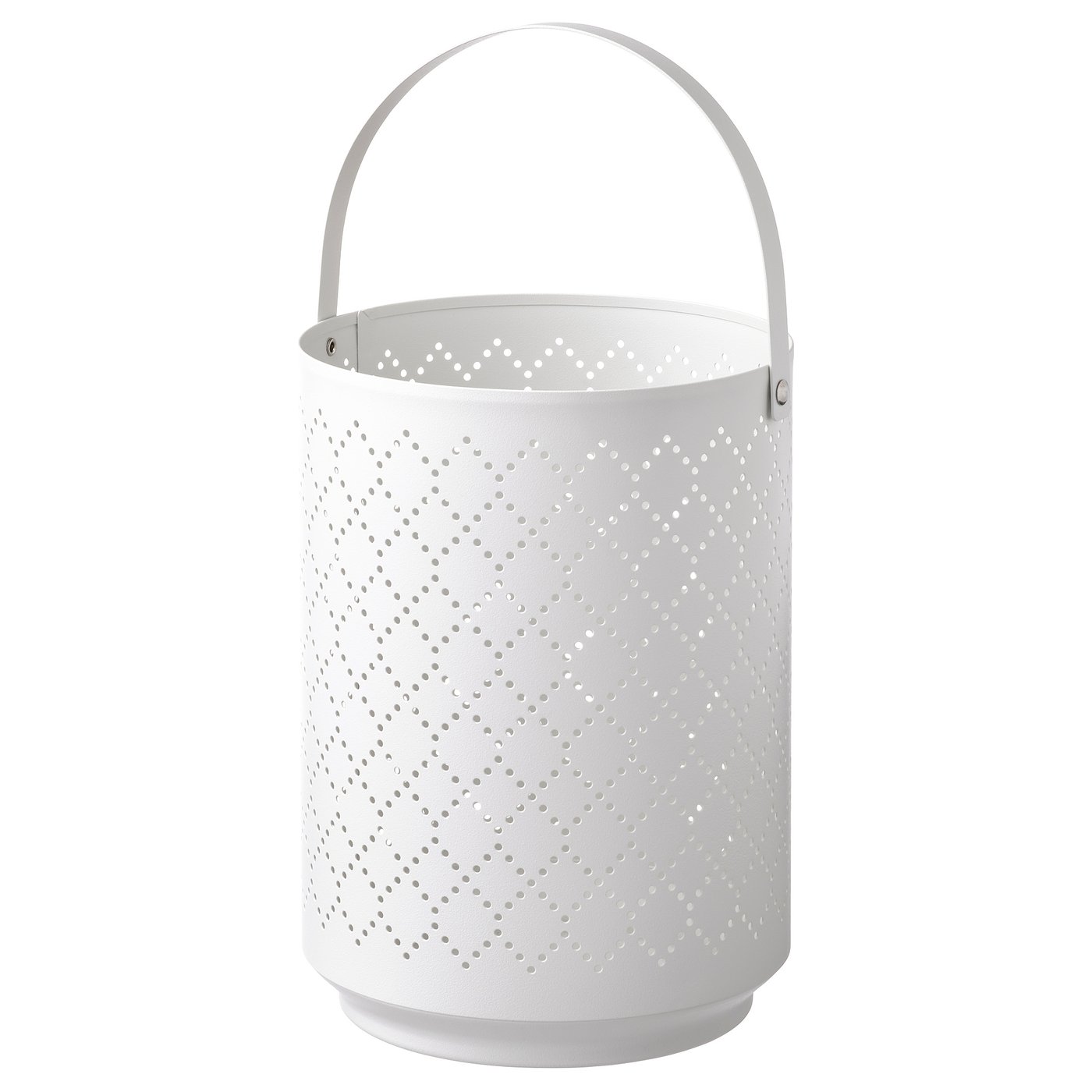 URSKILJA Lantern for block candle, white, 22 cm IKEA