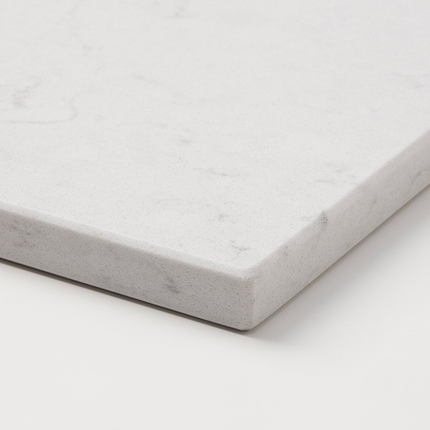 USKEN Countertop, white marble effect/quartz, 102x49 cm IKEA