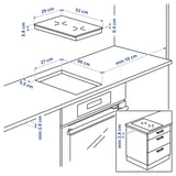 VÄLBILDAD Induction hob, IKEA 300 black, 29 cm