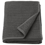 VÅGSJÖN Bath sheet, dark grey, 100x150 cm