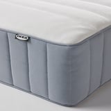 VALEVÅG Pocket sprung mattress, extra firm/light blue, Single