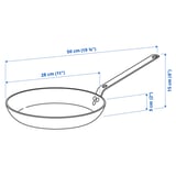 VARDAGEN Frying pan, carbon steel, 28 cm