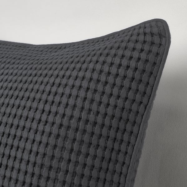 VÅRELD Cushion cover, dark grey, 50x50 cm IKEA