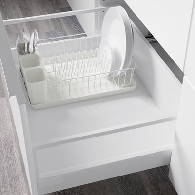 VÄLVÅRDAD Dish drying rack, stainless steel, 4 ¾x12 ½ - IKEA