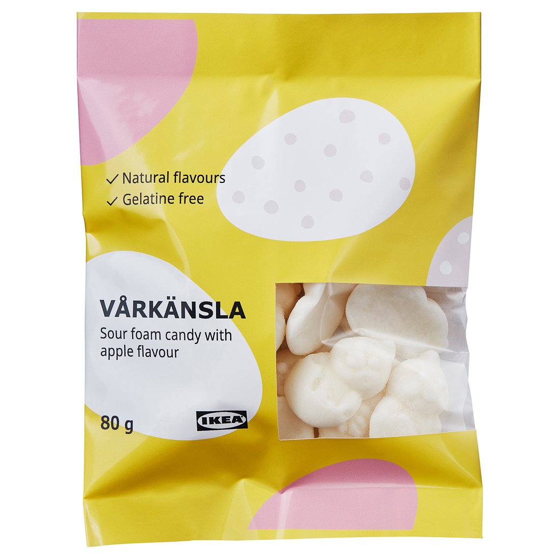 VÅRKÄNSLA Sour foam candy, with apple flavour, 80 g IKEA
