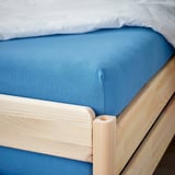 VÅRVIAL Fitted sheet for day-bed, blue, Single