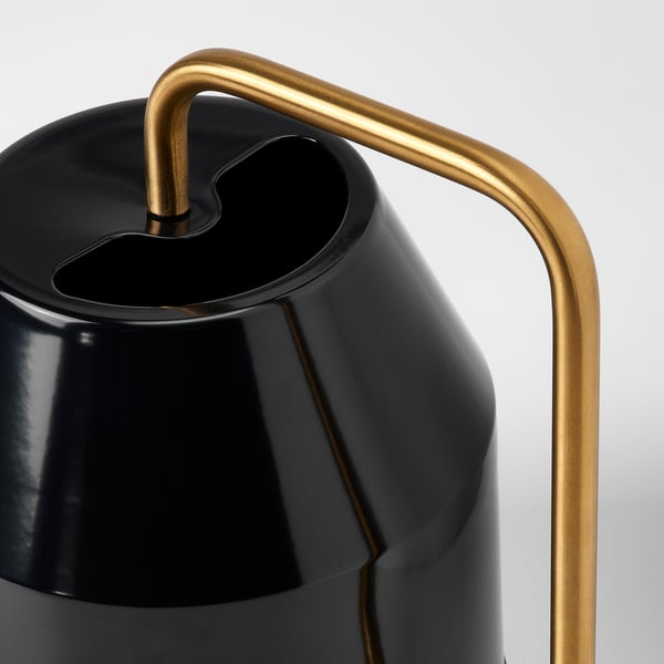 VATTENKRASSE Watering can, black/gold-colour, 2.0 l