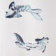 VATTENSJÖN shower curtain, white blue/fish, 180x200 cm - IKEA