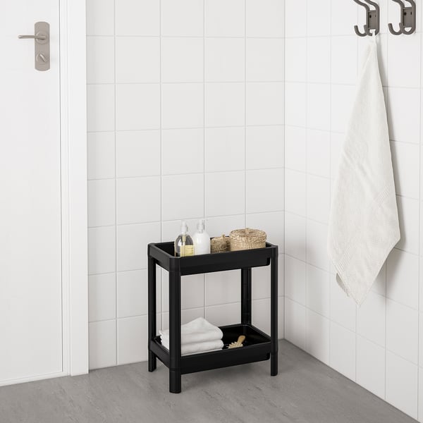 VESKEN Shelf unit, black, 36x23x40 cm IKEA