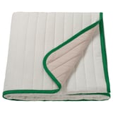 VETEJORDFLY Bedspread, white/beige, 160x250 cm