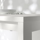 VIHALS Table top, white, 125x74 cm