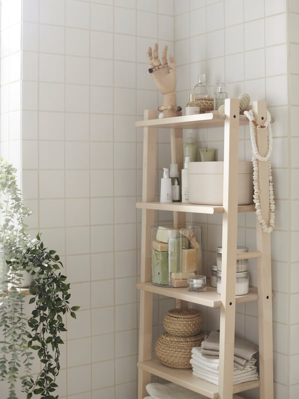 VILTO Shelving unit, birch, 46x150 cm
