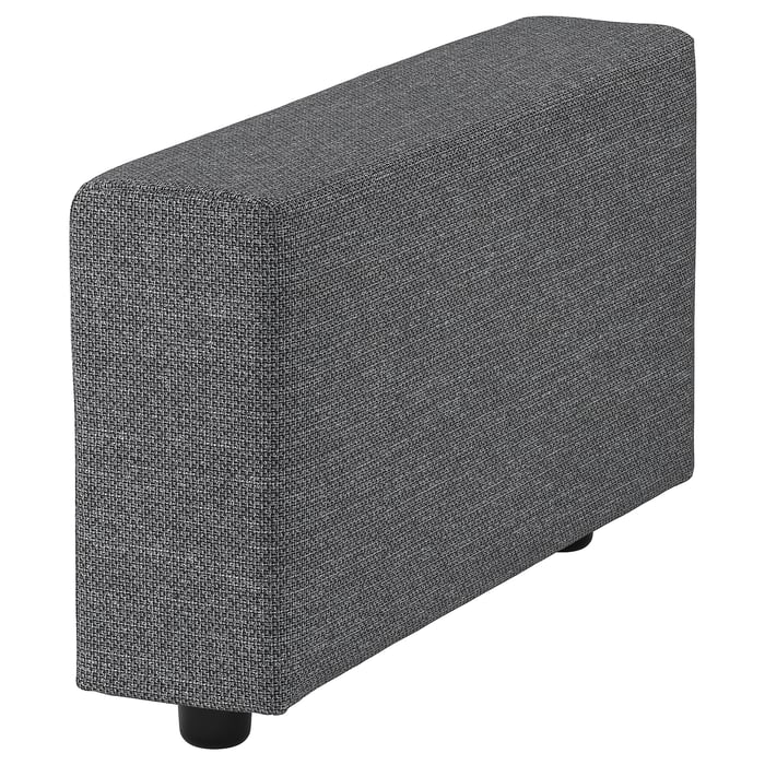 VIMLE cover for armrest, wide/Lejde grey/black IKEA
