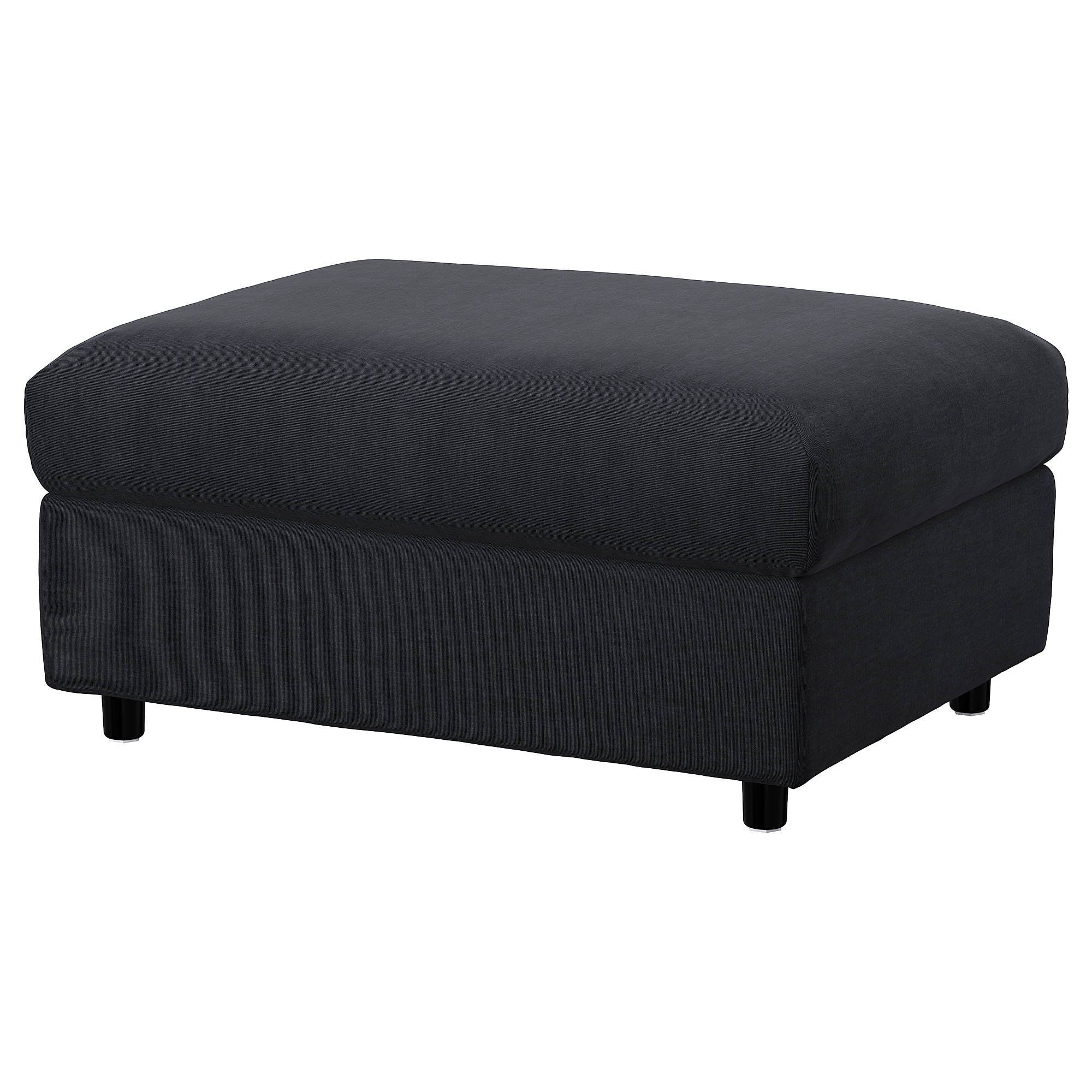 VIMLE Footstool with storage Saxemara blackblue IKEA