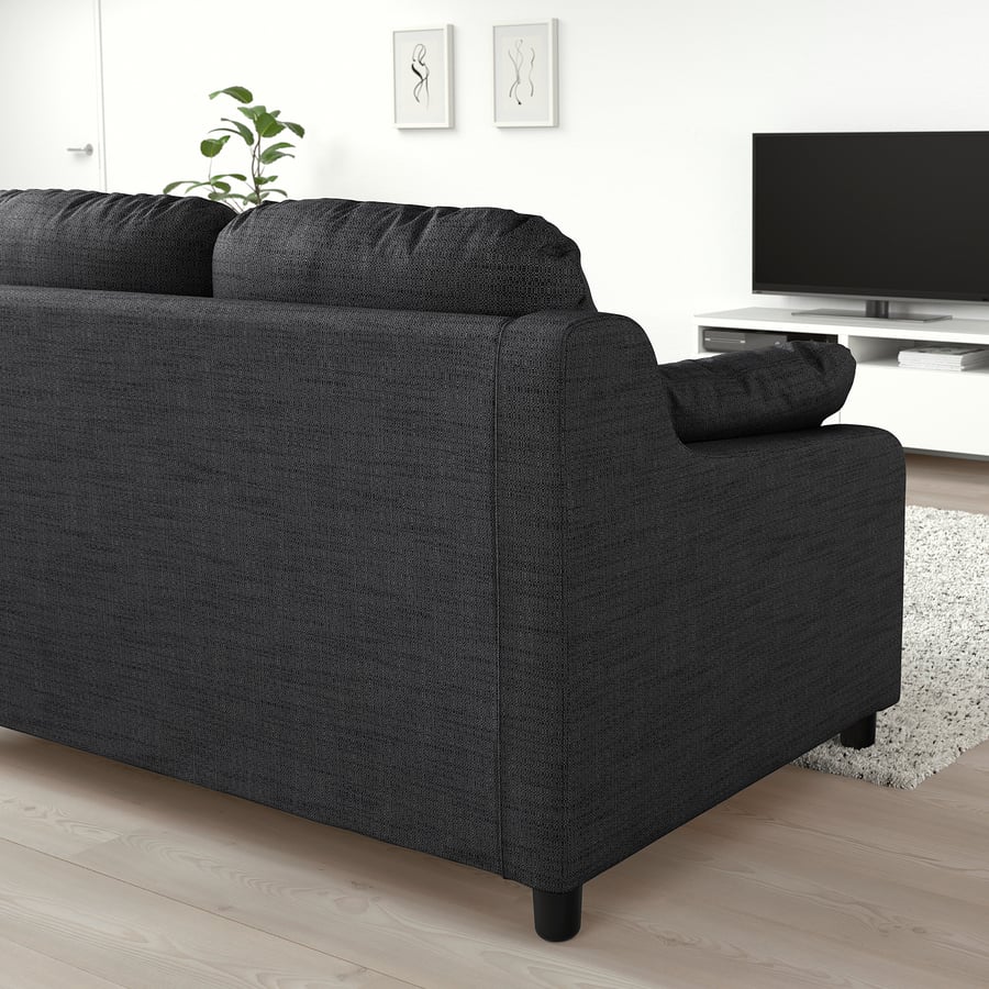VINLIDEN 3seat sofa, Hillared anthracite IKEA