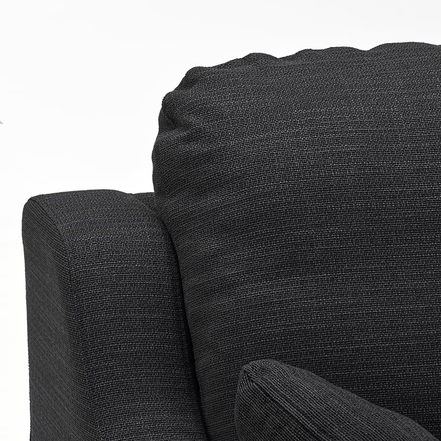VINLIDEN 3seat sofa with chaise longue, Hillared anthracite IKEA