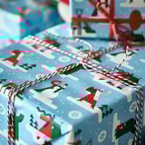 VINTERFINT Gift wrap roll, winter blue, 3x0.7 m/2.10 m²