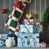 VINTERFINT Gift wrap roll, winter blue, 3x0.7 m/2.10 m²