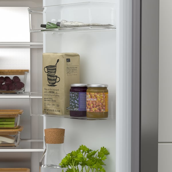 VINTERKALL French door fridge/freezer, IKEA 700 freestanding/stainless steel, 341/171 l