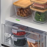 VINTERKALL French door fridge/freezer, IKEA 700 freestanding/stainless steel, 341/171 l