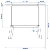 VINTERKALL French door fridge/freezer, IKEA 700 freestanding/stainless steel, 341/171 l