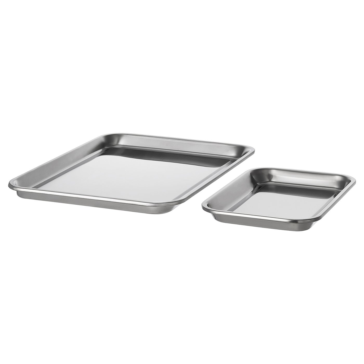 VINTERROCKA Baking sheet, set of 2 - stainless steel