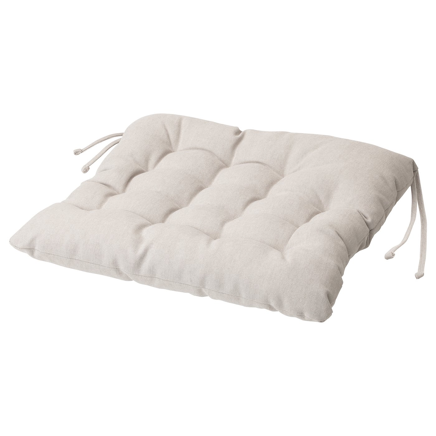 VIPPÄRT Chair pad - beige 38x38x6.5 cm