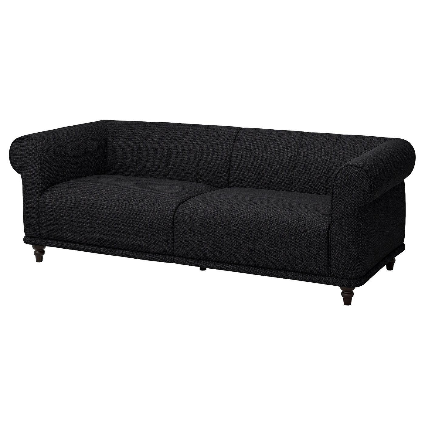 VISKAFORS 3-seat sofa - Lejde anthracite/brown