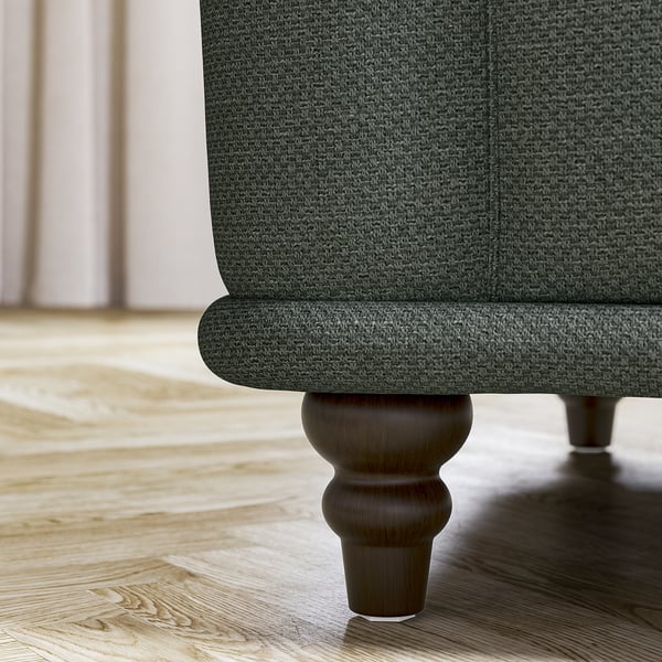 VISKAFORS 3-seat sofa, Lejde grey/green/brown