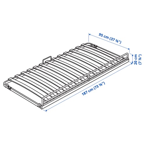 Illustration with measurements for the product: VITVAL.
