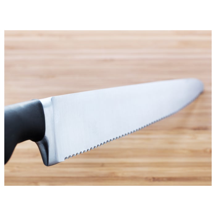 VÖRDA Bread knife, black IKEA