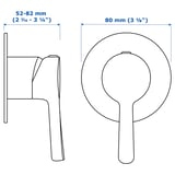 VOXNAN Shower mixer, chrome-plated